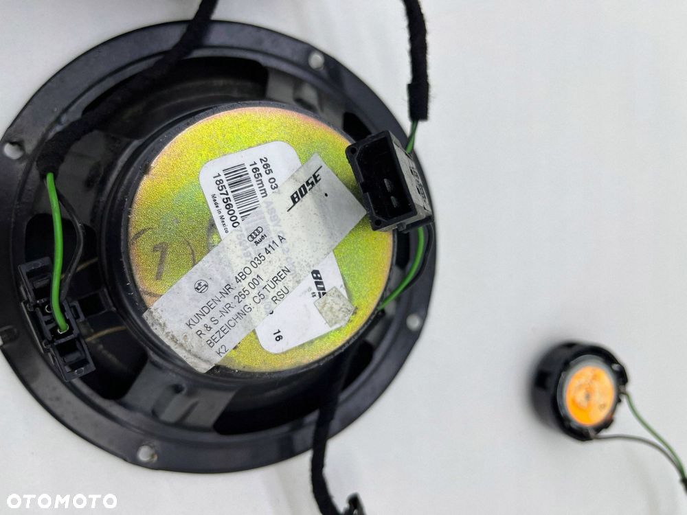 AUDI A6 C5 GŁOŚNIK DRZWI PRZÓD BOSE KOMPLET 4B0035411A - 4