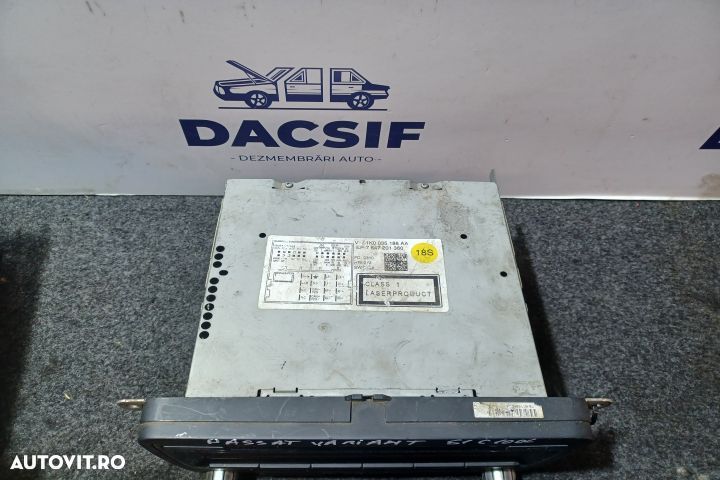 Radio cd 1K0035186AA Volkswagen VW Passat B6 [2005 - 2010] wagon 5-us - 2