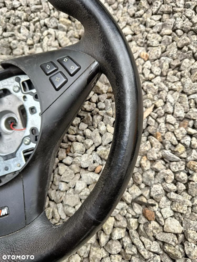 BMW E60 E61 M-PAKIET KIEROWNICA SKÓRZANA PALONA NA PRZYCISK - 9