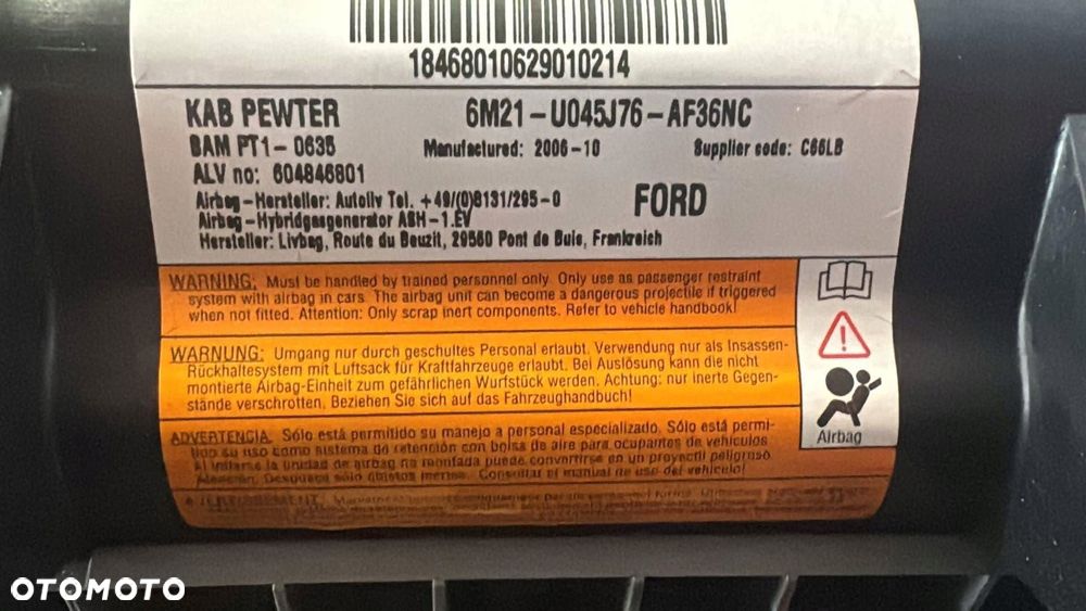 poduszka kolanowa ford s-max mk1 - 3