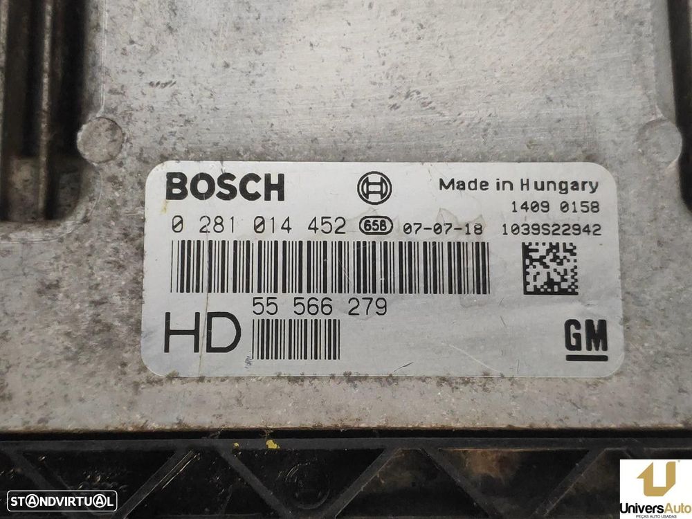 CENTRALINA MOTOR UCE OPEL ASTRA H TWINTOP 2006 -0281014452 - 4