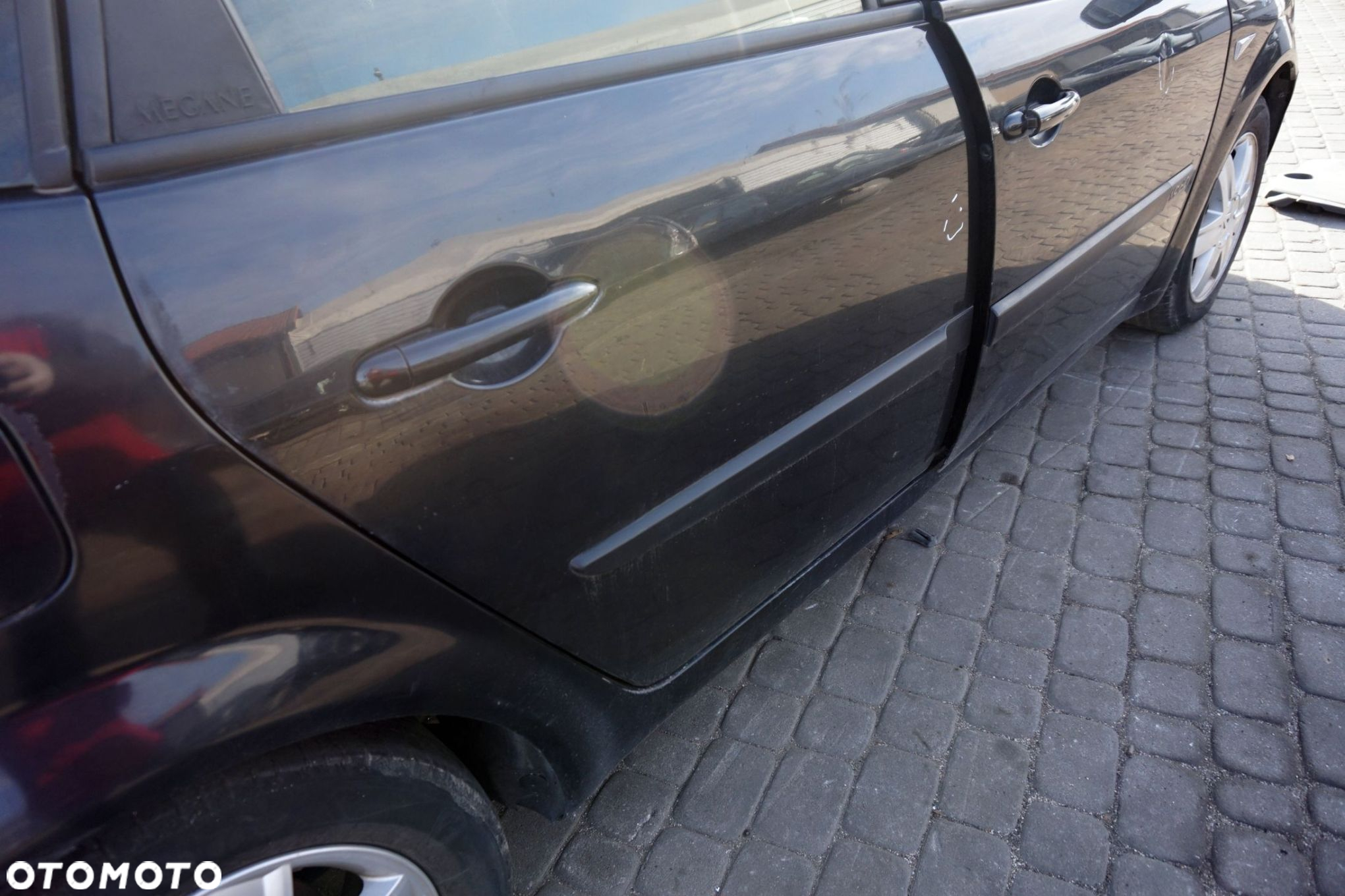 DRZWI TYLNE PRAWE SCENIC II PH1 NV676  CZARNY RENAULT 2004-2006 - 4