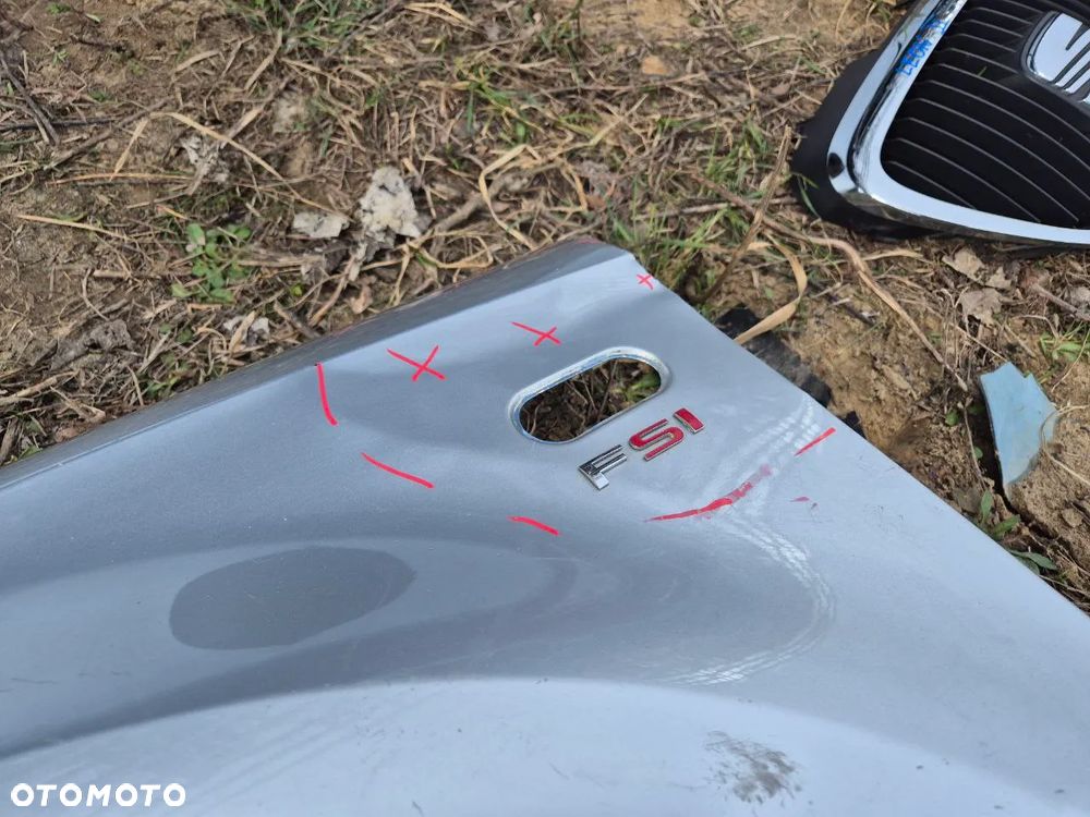 SEAT LEON II DRZWI / KLAPA / BŁOTNIK / ZDERZAK 05-12r CZARNY / SREBRNY - 13