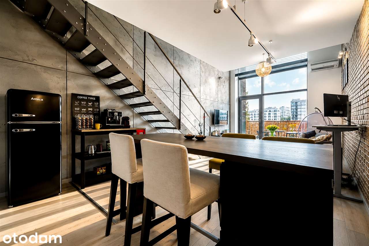 DWUPOZIOMOWY LOFT, 6-METROWA WYSOKOŚĆ, QBIK, MOKOTÓW