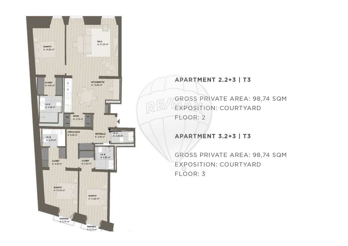 Apartamento T3 para venda - Grande imagem: 2/17