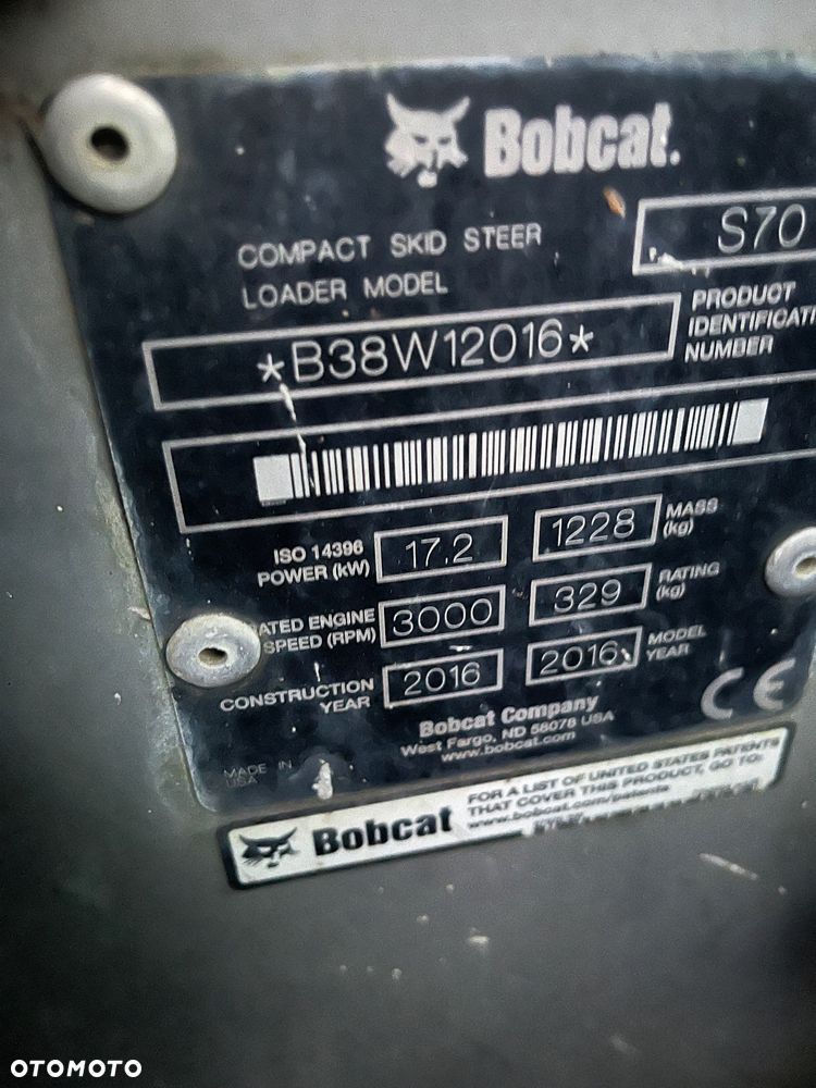 Bobcat s70 2016 rok 950 mtg miniładowarka - 3