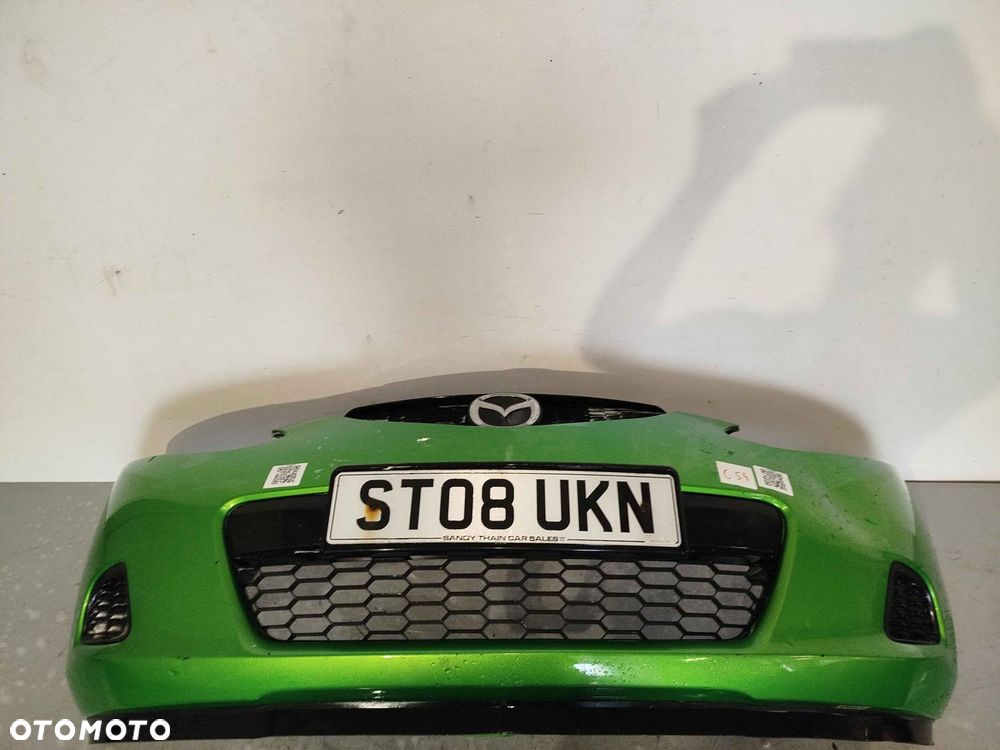 @ ZDERZAK PRZÓD PRZEDNI MAZDA 2 II DE 36A ZIELONY LIMONKA - 1