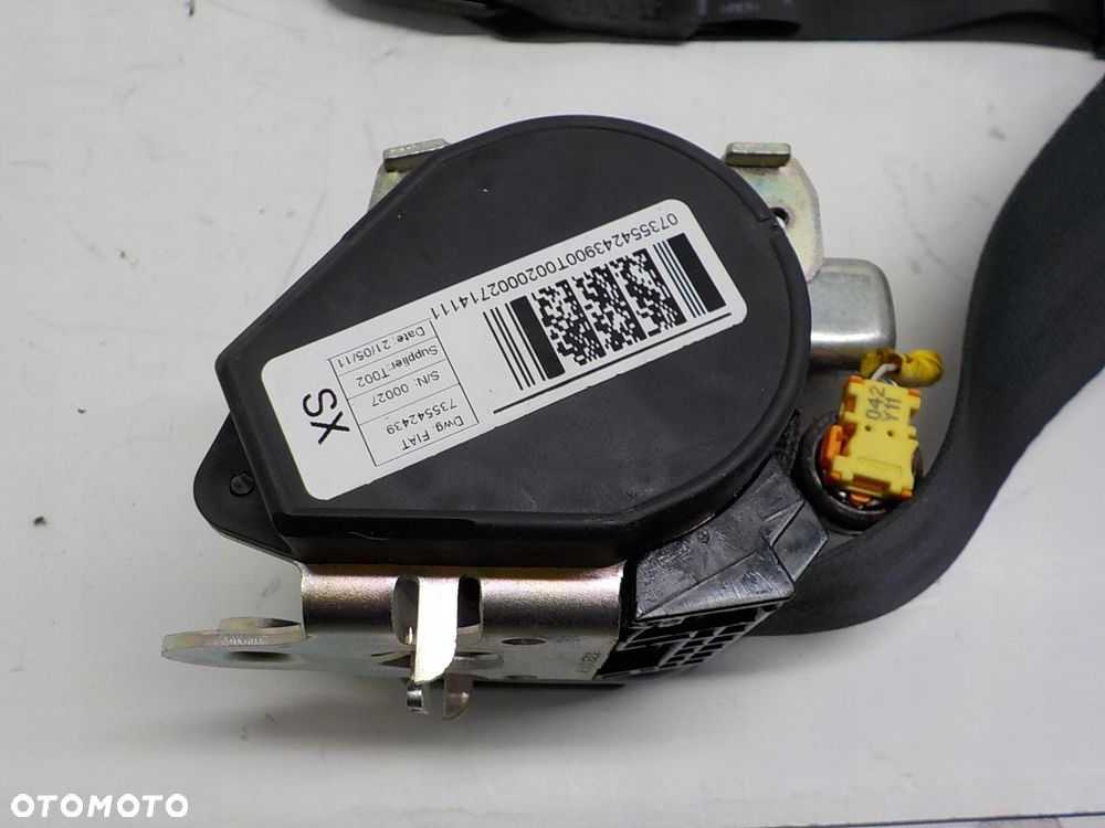 FIAT DOBLO II PAS BEZPIECZEŃSTWA NAPINACZ LEWY PRZÓD 735542439 - 3