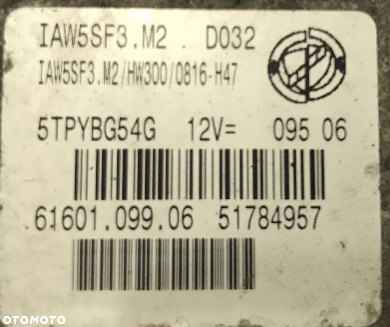 FIAT GRANDE PUNTO 1.2 1.4 KOMPUTER STEROW 51784957 - 2