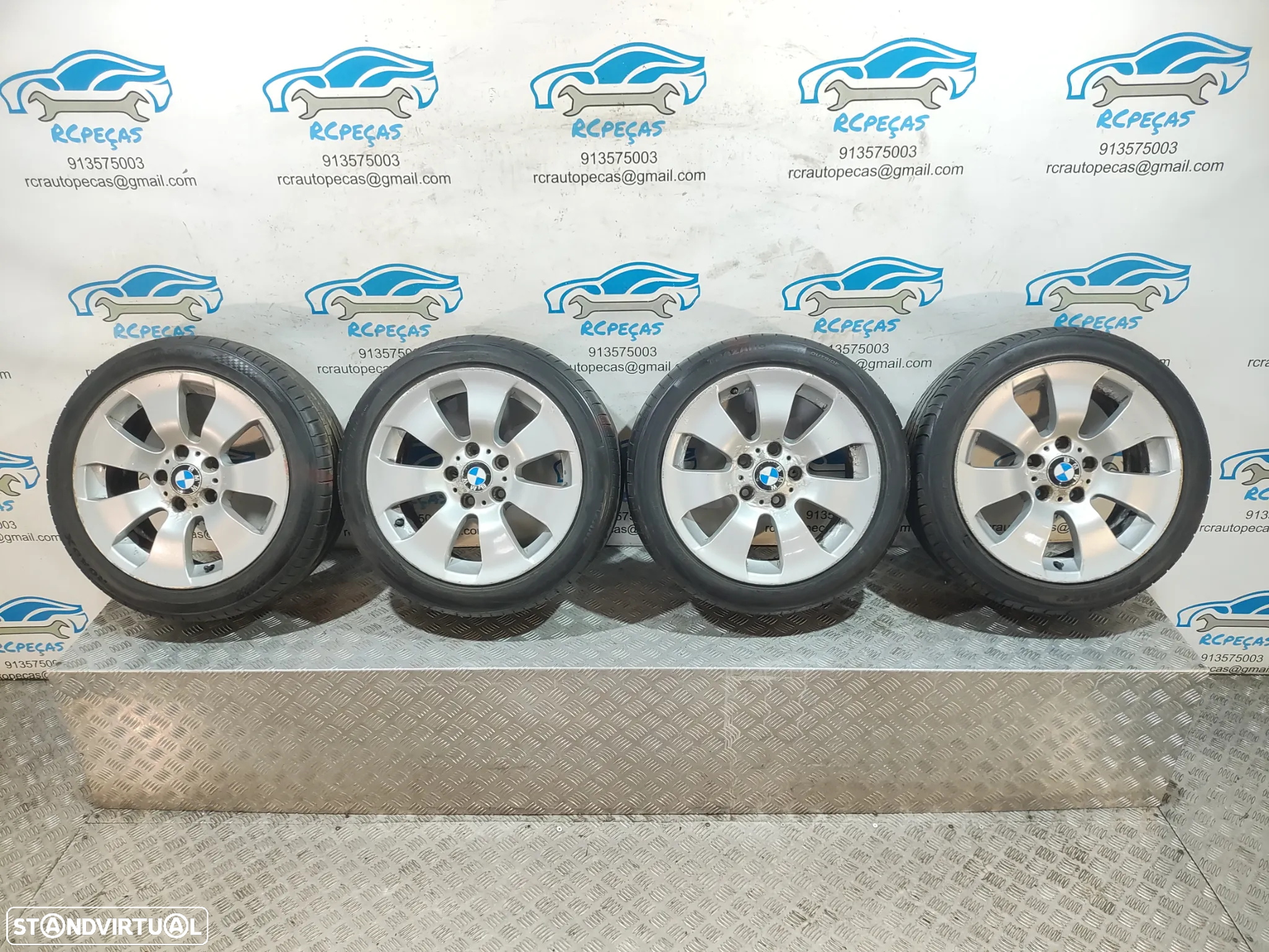 Conjunto Jantes 17 Originais BMW Serie 3 E90 8J ET34 5x120 - 11