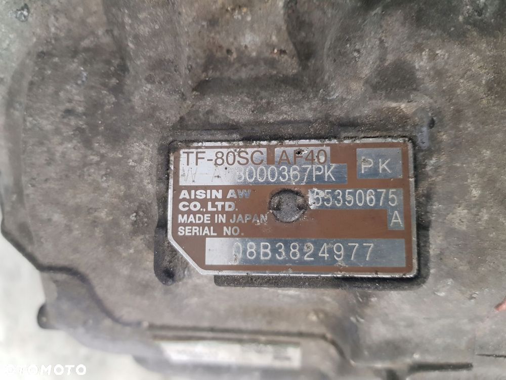 skrzynia biegów automatyczna opel zafira b 1.9 cdti 55350675a af40 - 8