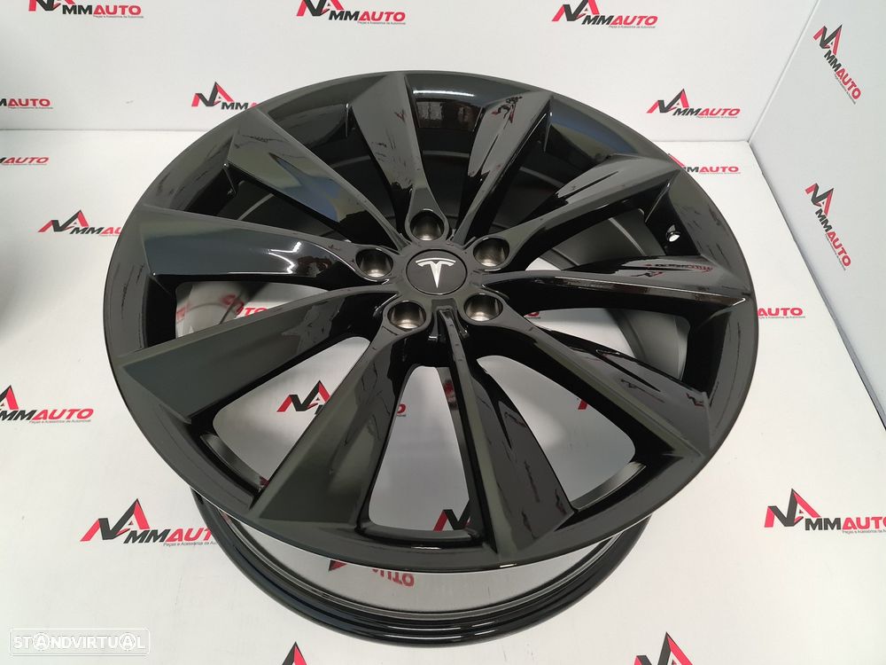 Jantes Tesla Model S Turbine Preto Brilho 21 (5x120) - 5