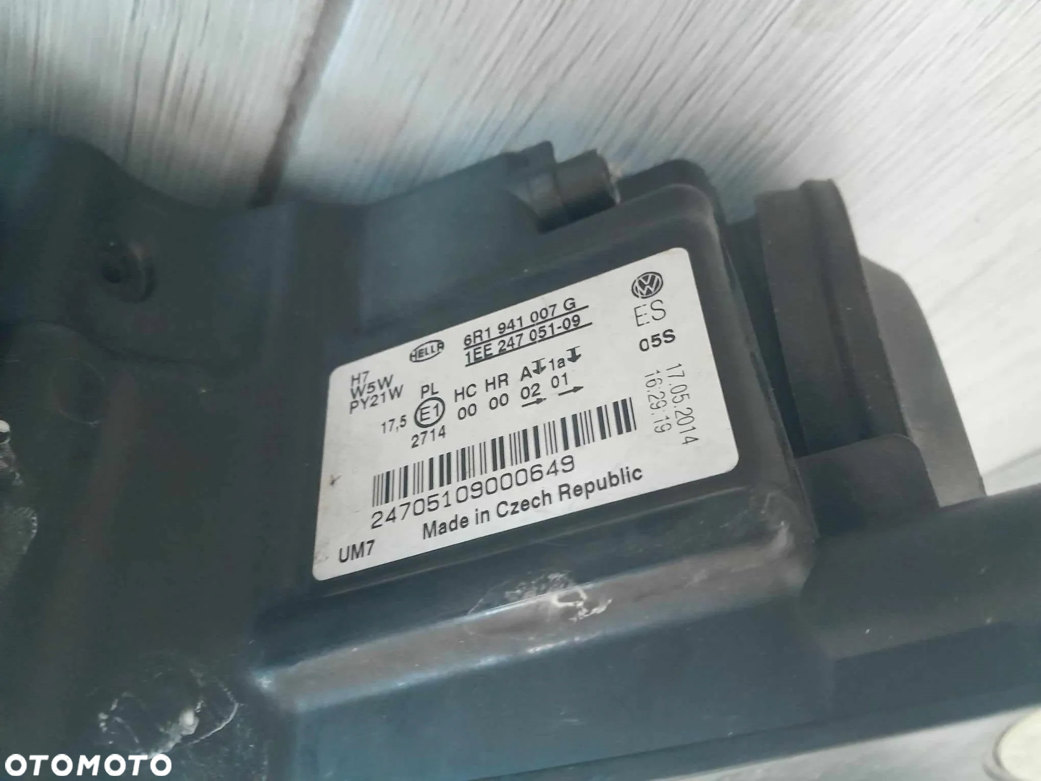 LAMPA PRZEDNIA LEWA PRZÓD VW POLO 6R 09-14 ORYGINALNA CAŁA - 7