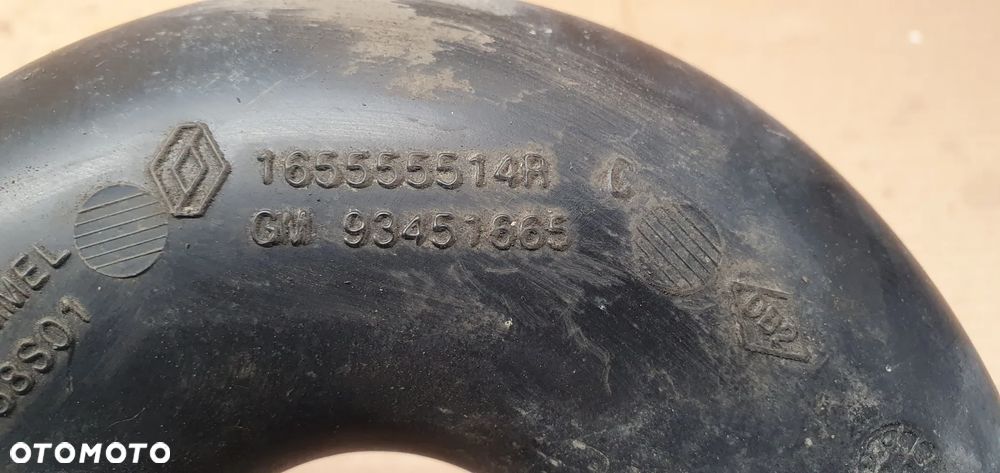 Rura dolot wlot kanał powietrza Opel Vivaro B Trafic III 1.6 DCI 165555514R - 6