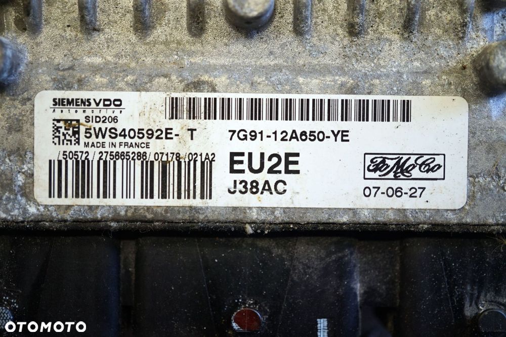 STEROWNIK SILNIKA KOMPUTER MONDEO IV MK4 1.8 TDCI 7G91-12A650-YE 5WS40592E-T FORD 2007-2010 - 2