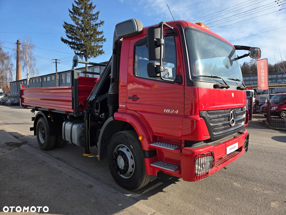 Mercedes-Benz AXOR 1824 // HIAB 122 HDS DŹWIG ŻURAW // NOWY KIPER WYWROTKA 3str // NOWE UDT W CENIE // MOŻLIWY ROTATOR WIDŁY CHWYTAK CZERPAK - 15