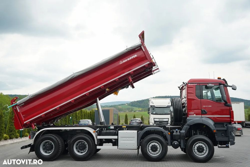 MAN TGS 41.480 / 8x8 / BASCULANĂ SPATE / MANUAL / NOU NOU / KH-KIPPER / - 6