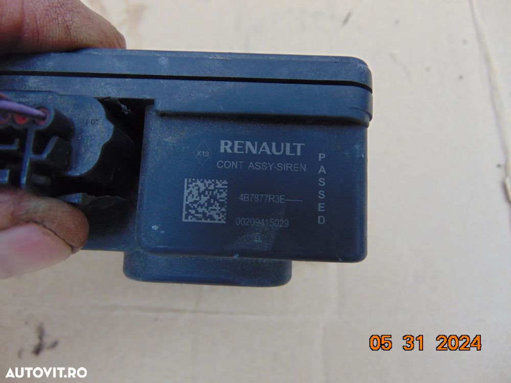Sirena Renault master alarma opel movano cod 4b7877r3e - 2