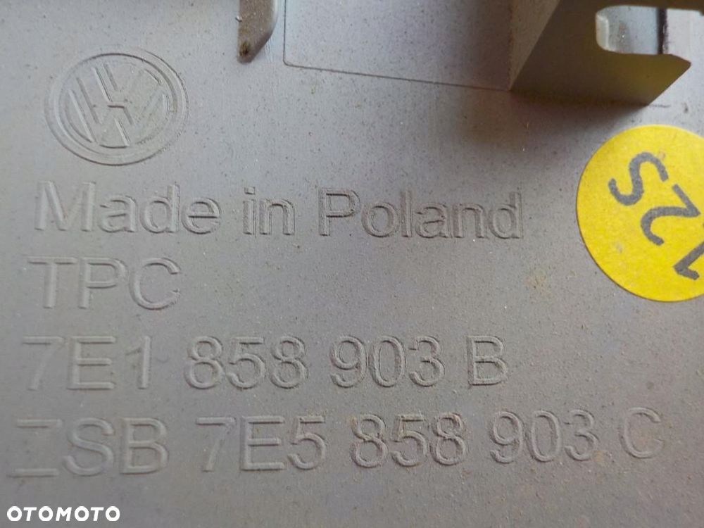 VW T6 PLASTIK DESKI PÓŁKA ŚRODKOWA 7E1858903B - 3