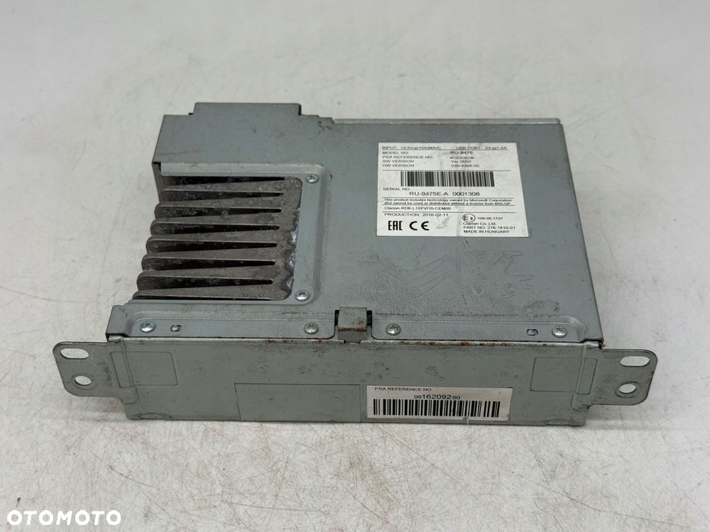 stacja multimedialna radio peugeot expert 9816209280 - 2
