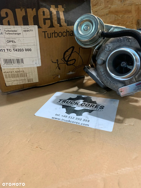 Nowa Turbosprężarka Garrett Opel Astra G/CC 17DTL 50kW/68KM 454187-5001S NE11583W GT1544H