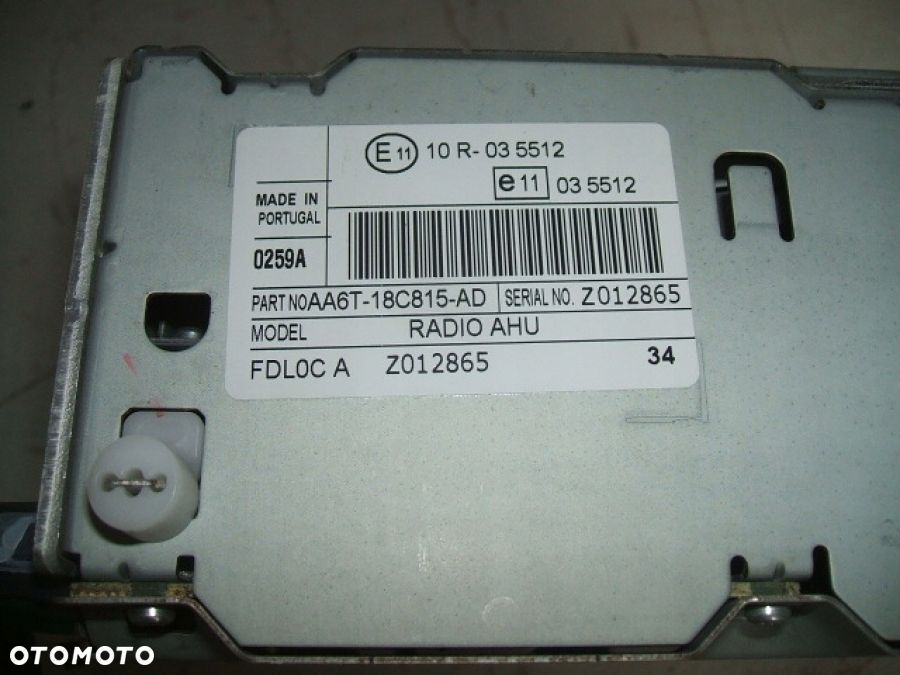FORD FIESTA MK7 MONITOR WYŚWIETLACZ RADIO - 6