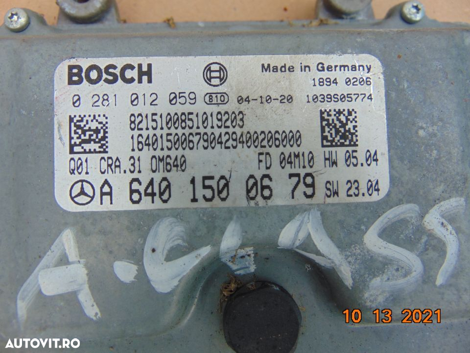Calculator Motor Mercedes W169 1.8cdi 2.0cdi ECU Mercedes A Class W169 - 3
