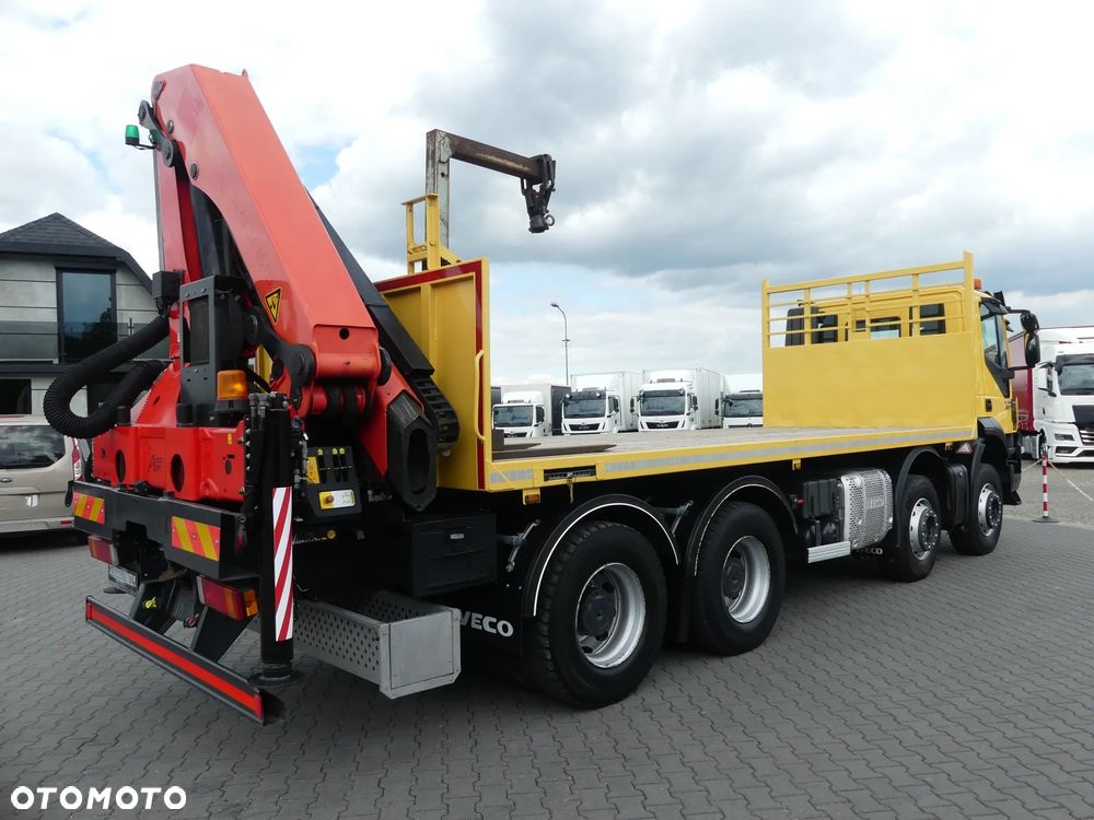 Iveco TRAKKER 450 / 8x4 / EURO 6 / HDS PALFINGER PK 22002-EH / NISKI PRZEBIEG / - 17