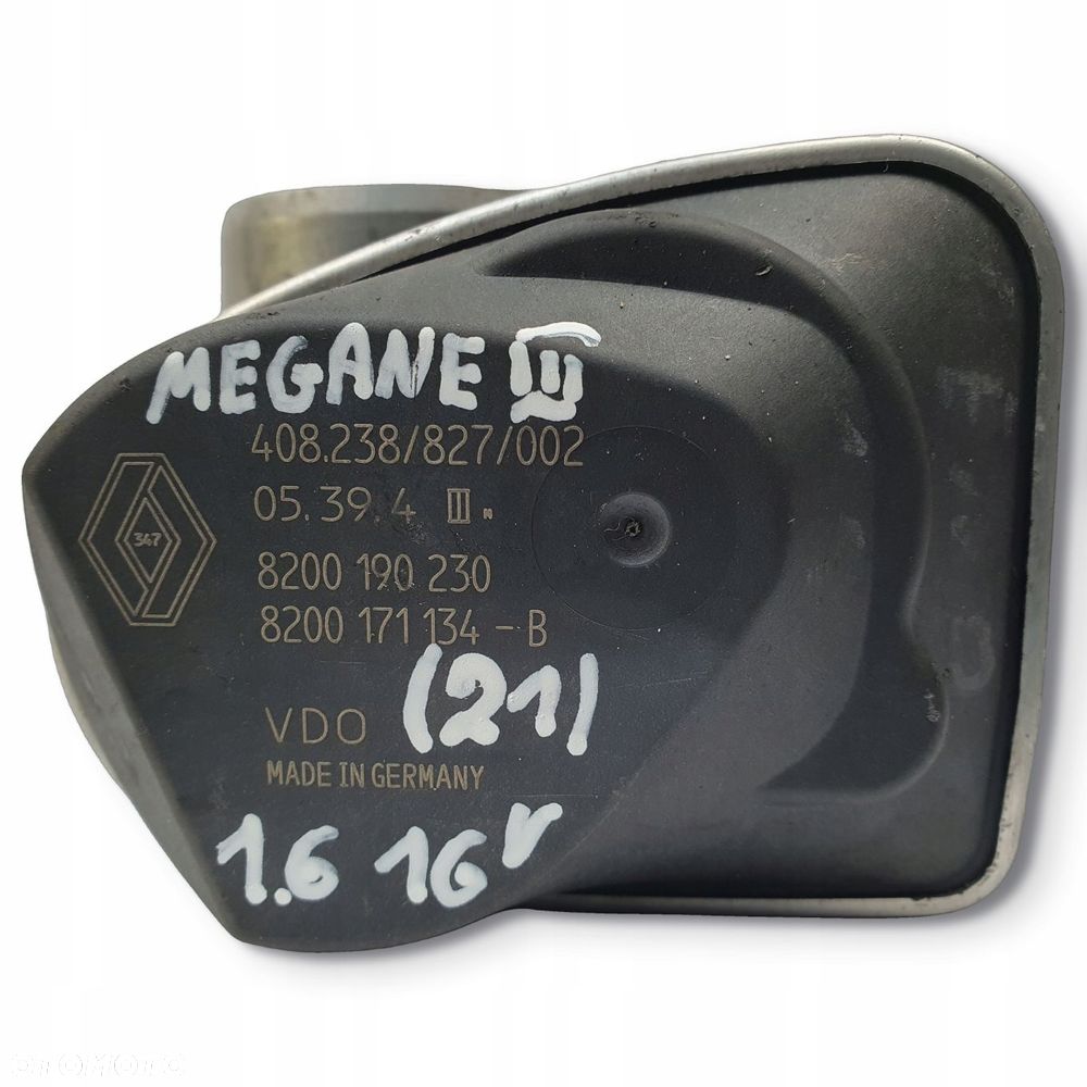 PRZEPUSTNICA Renault Clio Megane III 1.6 16V 8200190230 8200171134B - 10