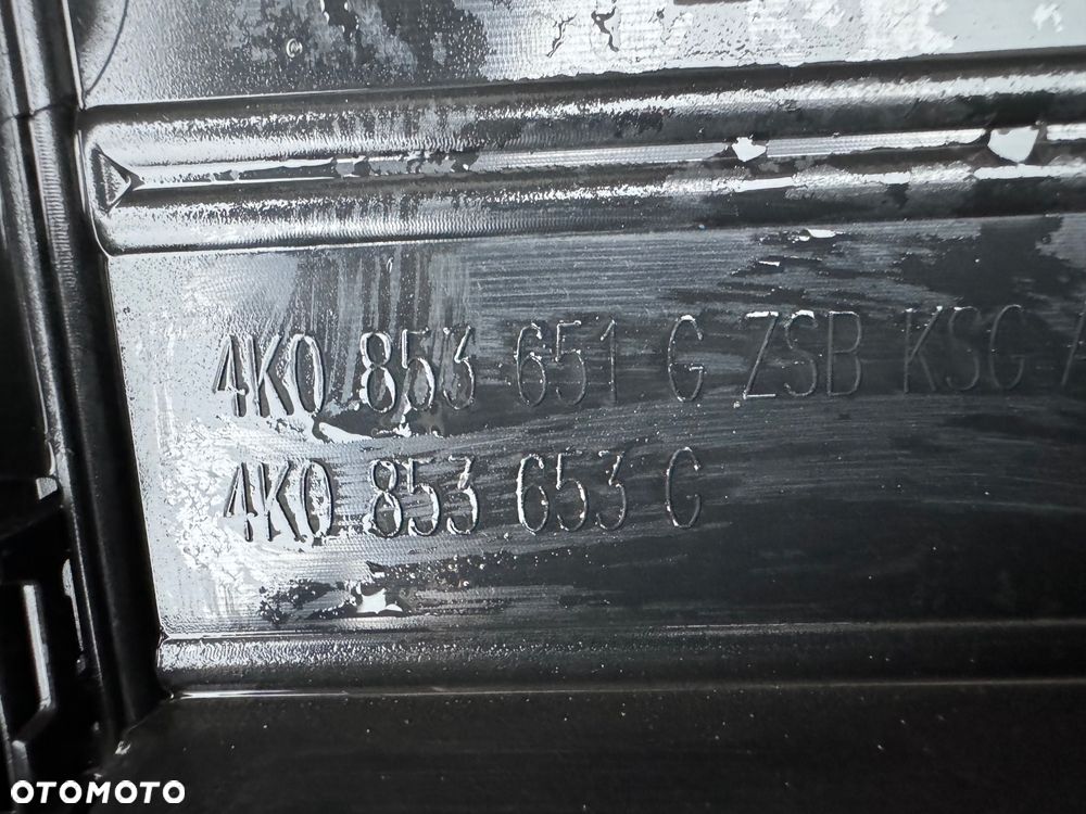 GRILL ATRAPA CHŁODNICY AUDI A6 C8 18+ ALLROAD CZARNY KAMERA RADAR ZAŚLEPKA 4K0853651G 4K0853293 ORYGINAŁ - 8