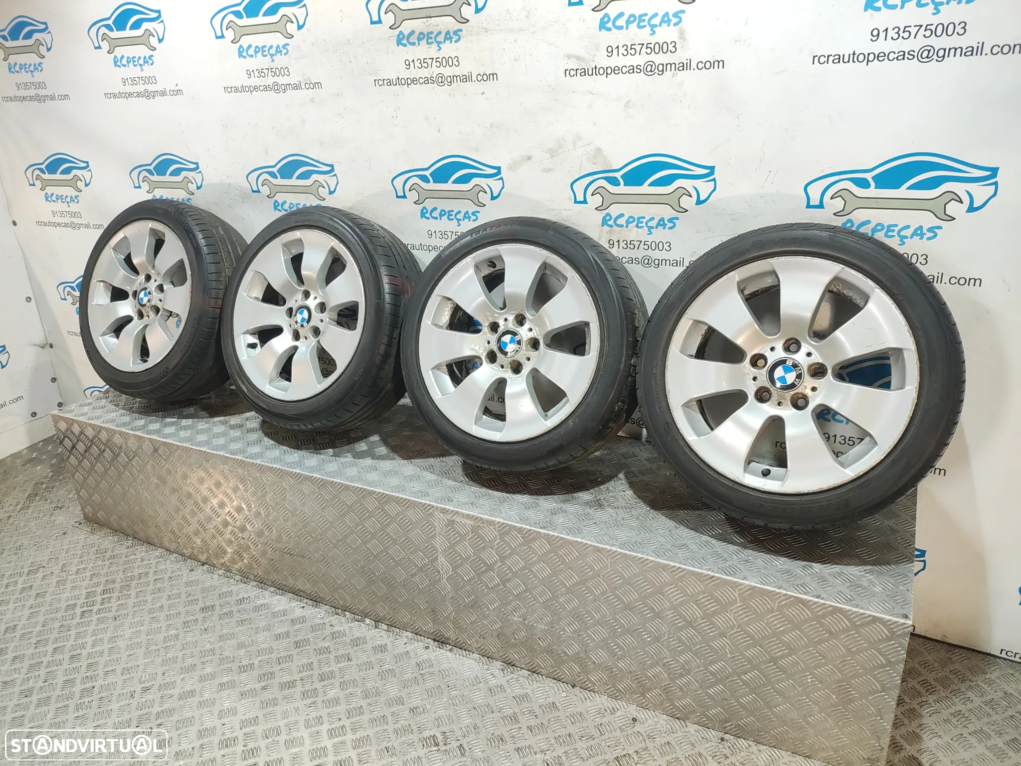 Conjunto Jantes 17 Originais BMW Serie 3 E90 8J ET34 5x120 - 3