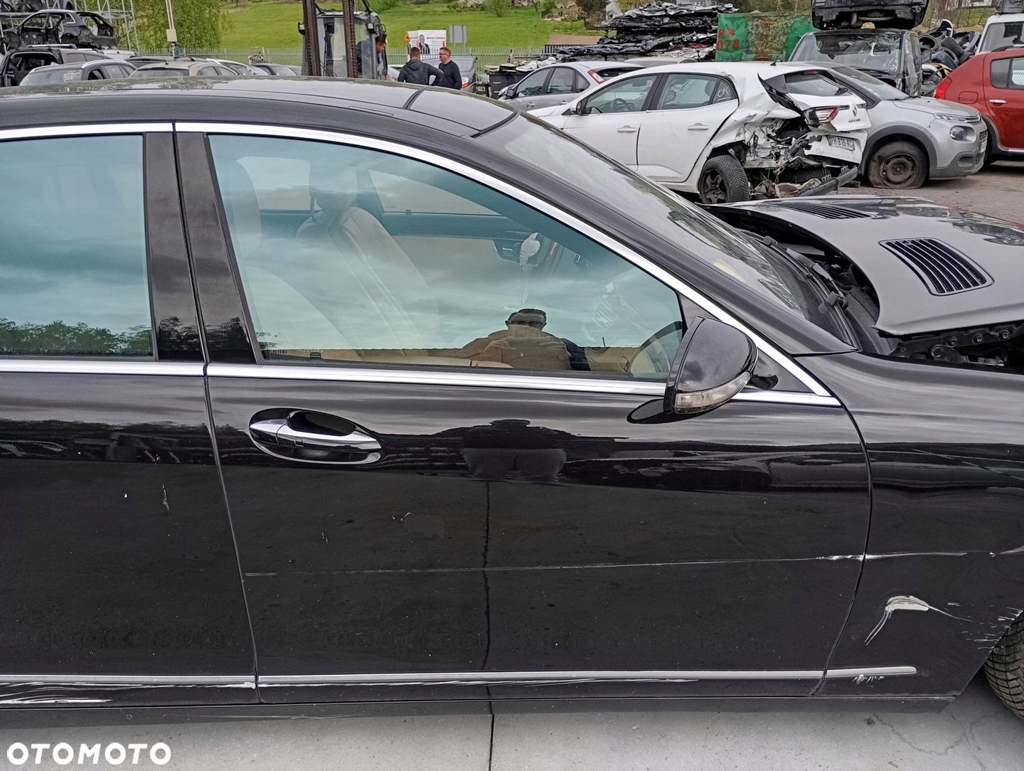 MERCEDES S-KLASA W221 221 CZARNE DRZWI PRZÓD PRAWE C197 - 12