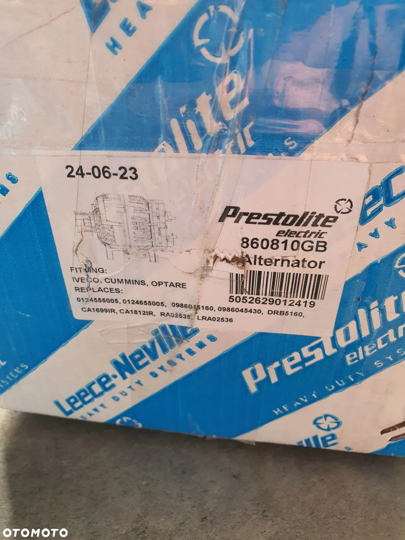 Alternator PRESTOLITE ELECTRIC 860810GB, 24 V, 110 A, Iveco, Cummins, Optare - 2