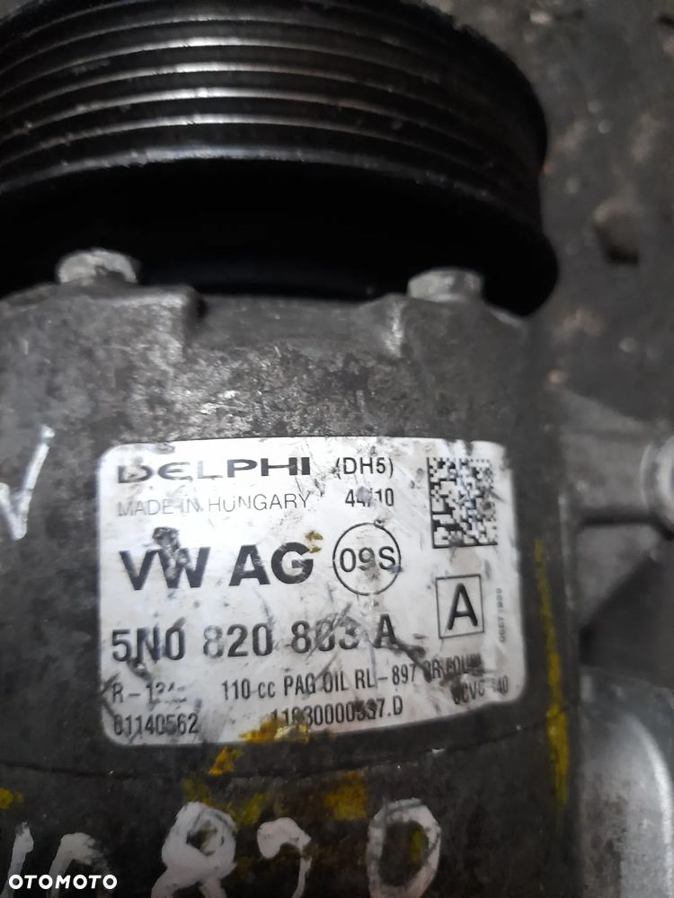 Kompresor sprężarka klimatyzacji VW Audi Seat Skoda 5N0820803A - 2