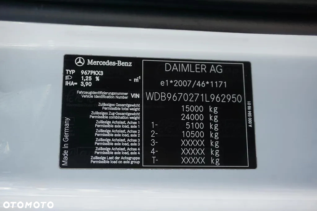 Mercedes-Benz ATEGO / 1524 / ACC / EURO 6 / IZOTERMA + WINDA / 16 PALET - 11