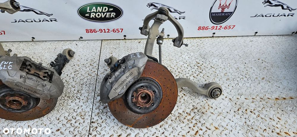 Mercedes GLC X253 3.0 350d V6 24V 4-Matic 258 KM Kompletna zwrotnica przednia prawa lewa Zawierzenie przód prawy lewy Zwrotnica Wahacze Piasta - 11