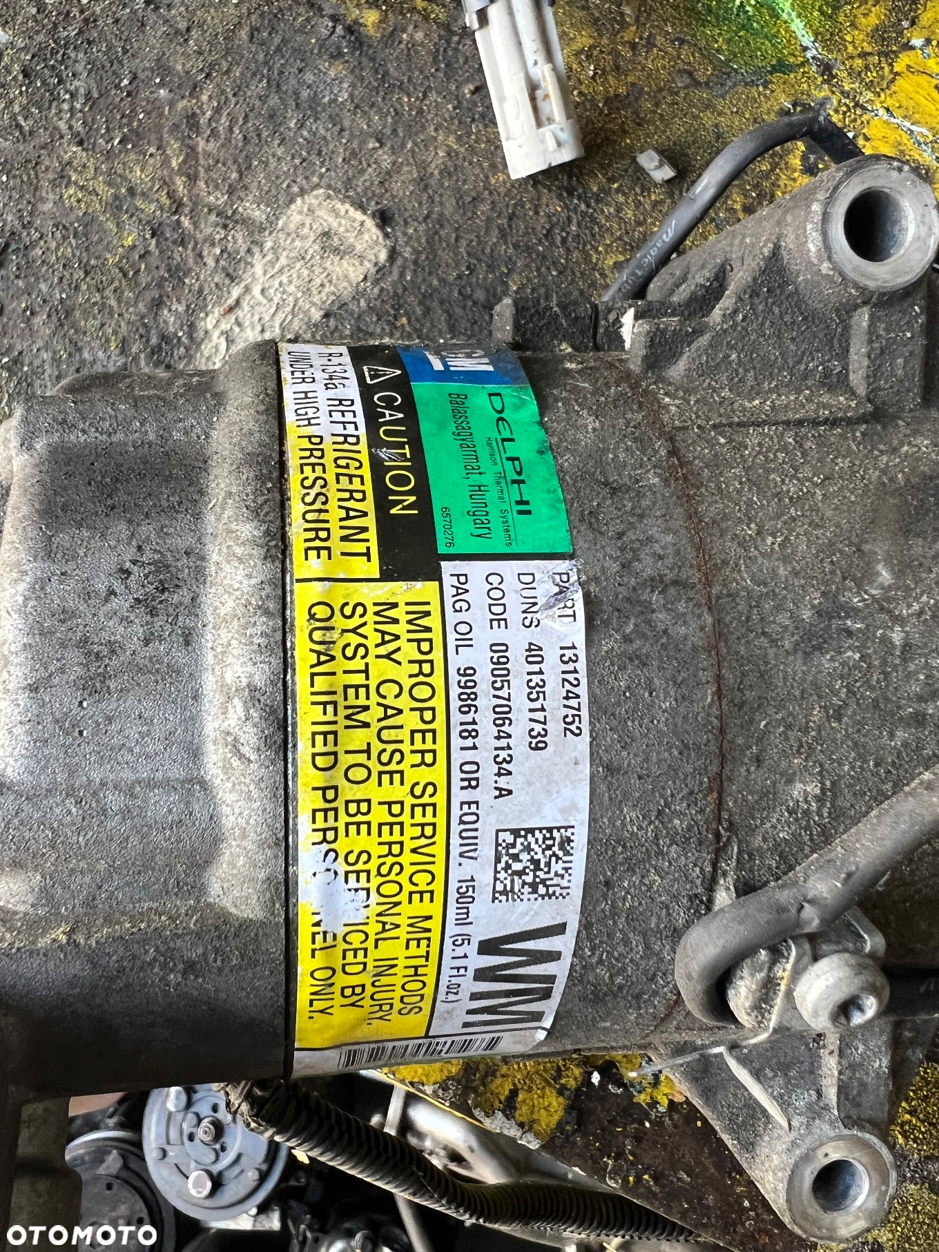 Kompresor sprężarka klimatyzacji Delphi Opel 13124752 - 2