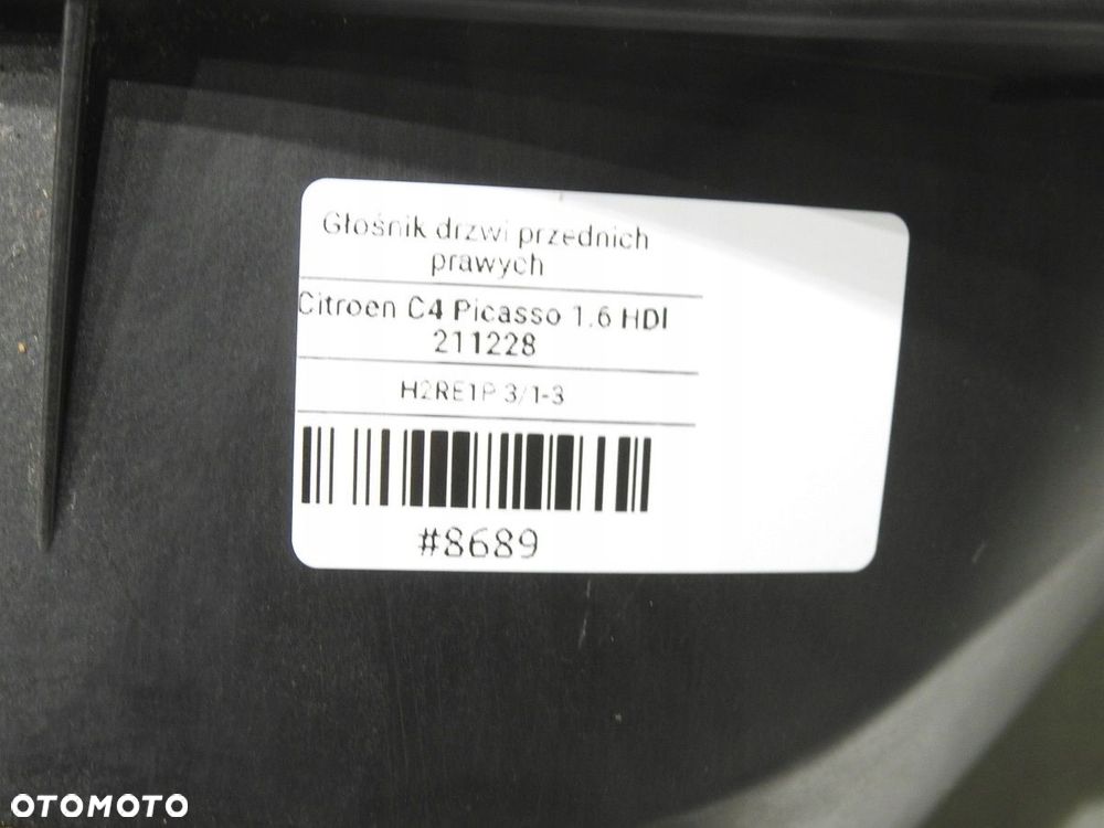 GŁOŚNIK PRAWY PRZÓD CITROEN C4 PICASSO I - 8