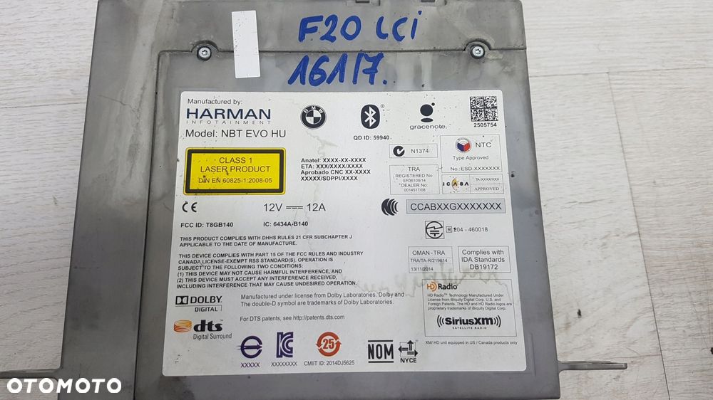 bmw 1 f20 lift radio harman eu - 7