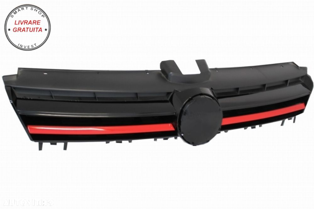 Ansamblu Faruri 3D Semnal Dinamic LED cu Grila VW Golf 7 VII (2012-2017) R20 GTI D- livrare gratuita - 3