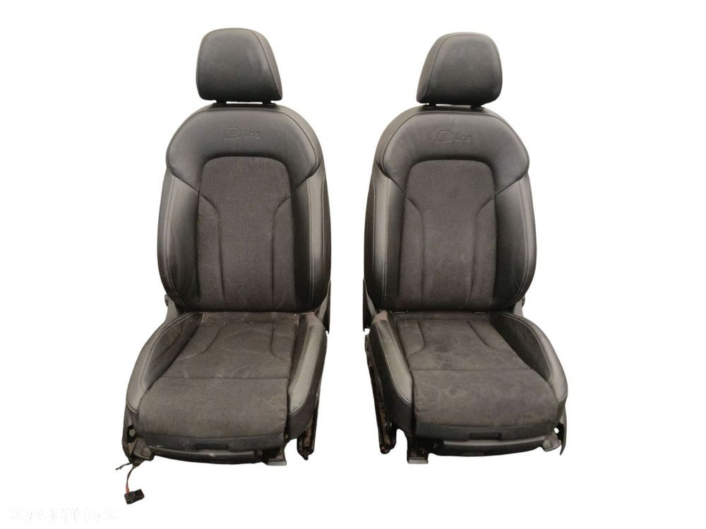 FOTELE KANAPA KOMPLET AUDI Q3 I 8U (2011-2014) PÓŁSKÓRA S-LINE UK - 8