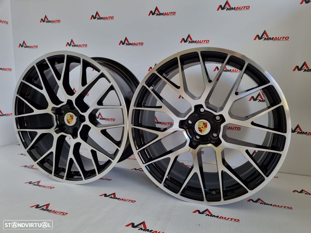 Jantes Porsche Macan RS Spyder Preto Polido 20 - 2