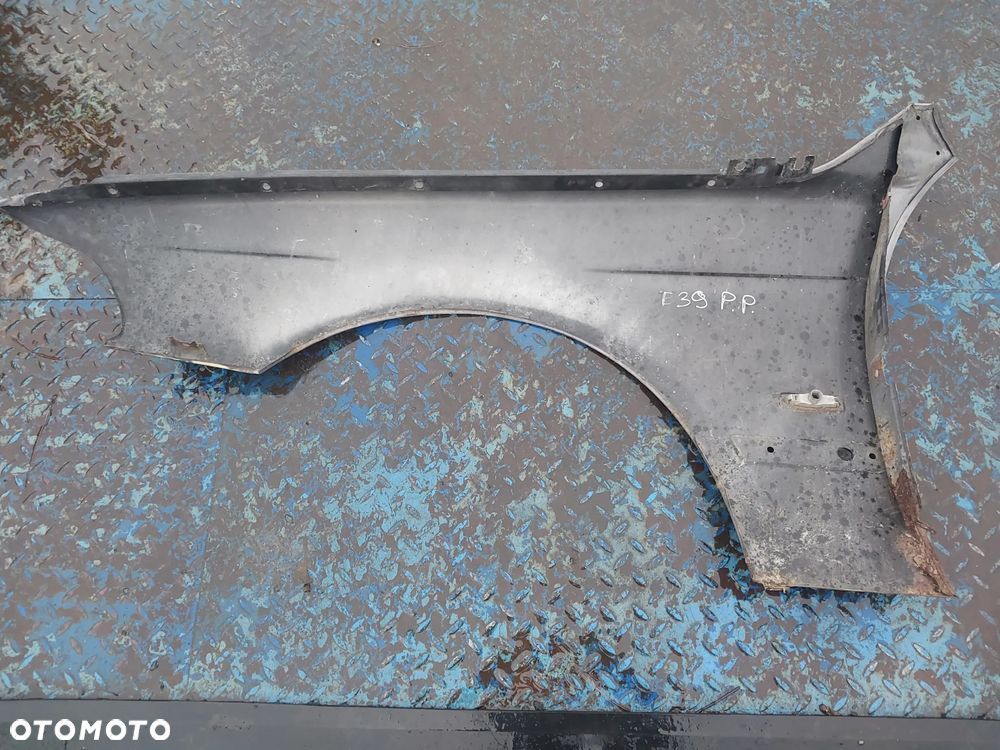 Błotnik prawy BMW 5 E39 Lift FL polift przód przedni kolor 339/7 Aspensilber Mettalic ORYGINAŁ - 4