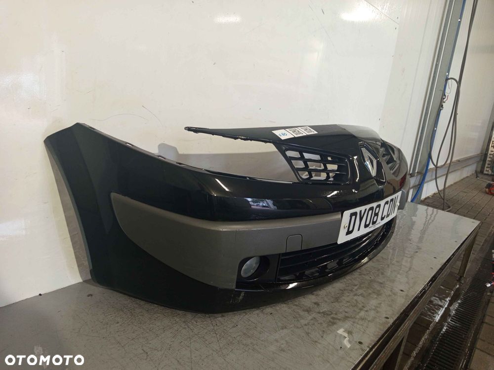 + ZDERZAK PRZÓD PRZEDNI RENAULT MEGANE 2 II NV676 CZARNY HALOGENY - 2