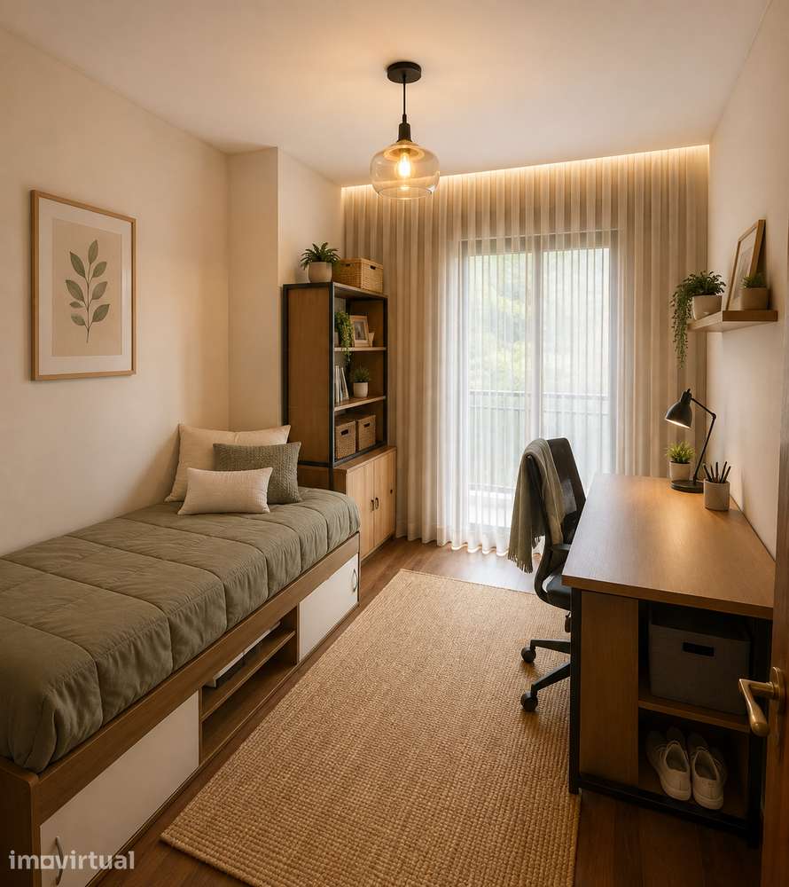 Apartamento T2 com varanda e garagem em Valongo - Grande imagem: 2/5
