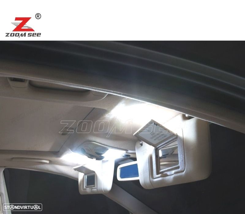 KIT COMPLETO DE 17 LÂMPADAS LED INTERIOR PARA MERCEDES CLASE C W203 C180 C200 C220 C230 C240 C280 C - 5