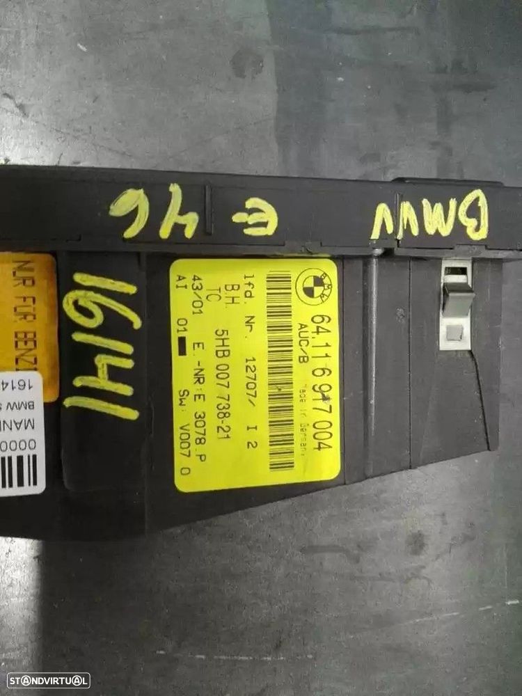 COMANDO CLIMATIZADOR BMW 3 2002 -64116917004 - 3