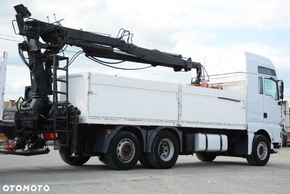 MAN TGA 410 + przyczepa / 2002r / HDS HIAB / Podnoszona oś BPW - 14