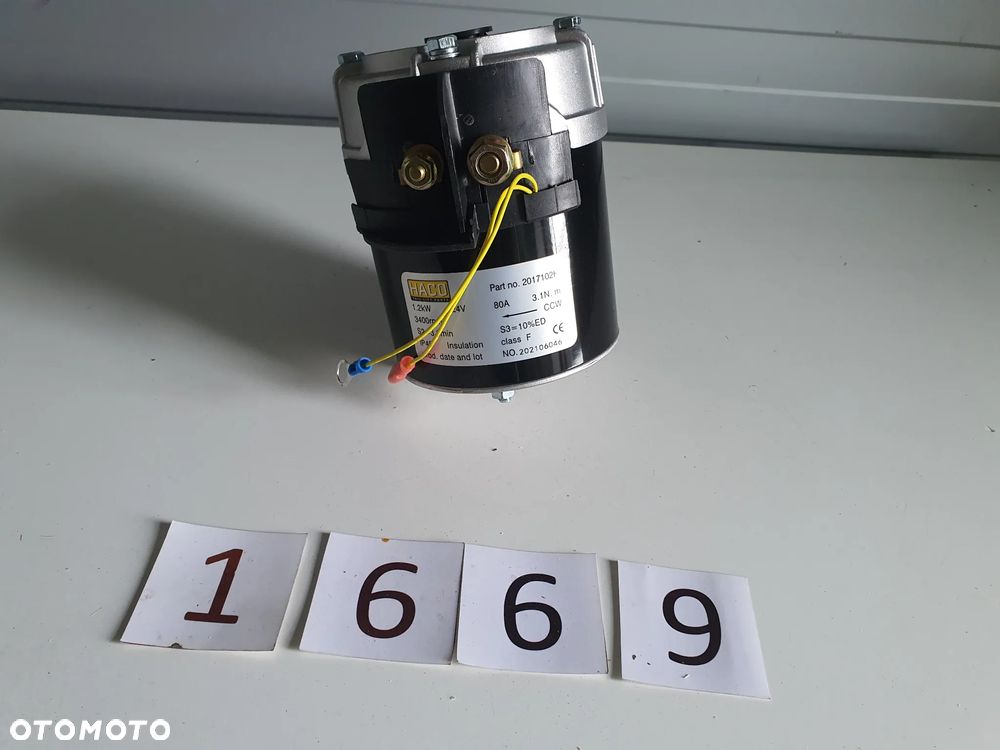 Silnik 1,2KW, 24V do windy załadowczej, HACO 2017102H - 2