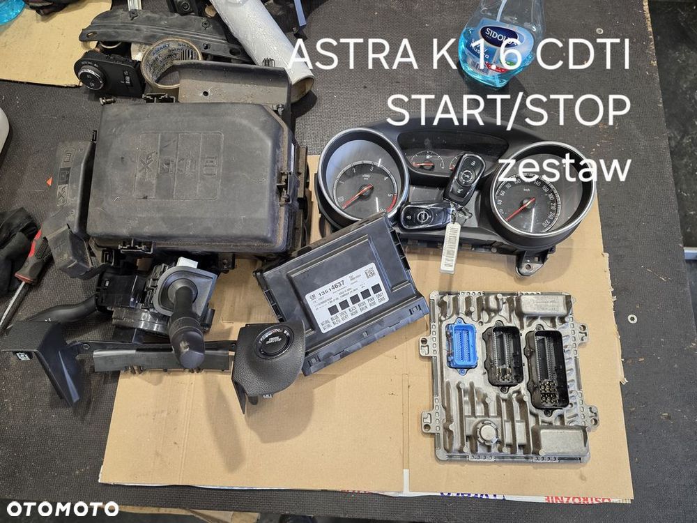 OPEL ASTRA K V 1.6 CDTI STEROWNIK SILNIKA ZESTAW 55501607 EUROPA START STOP - 1